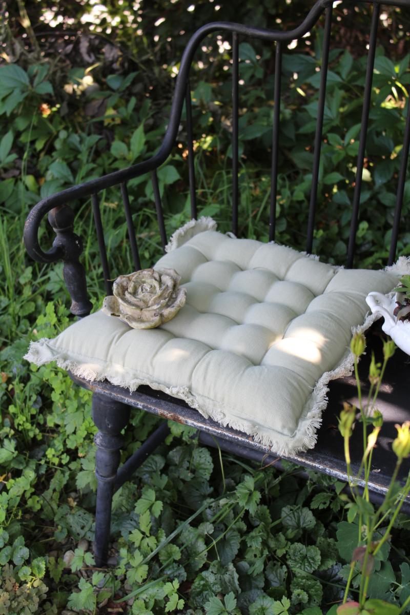 Wedernoch.ch Stuhlkissen French Garden dusty green