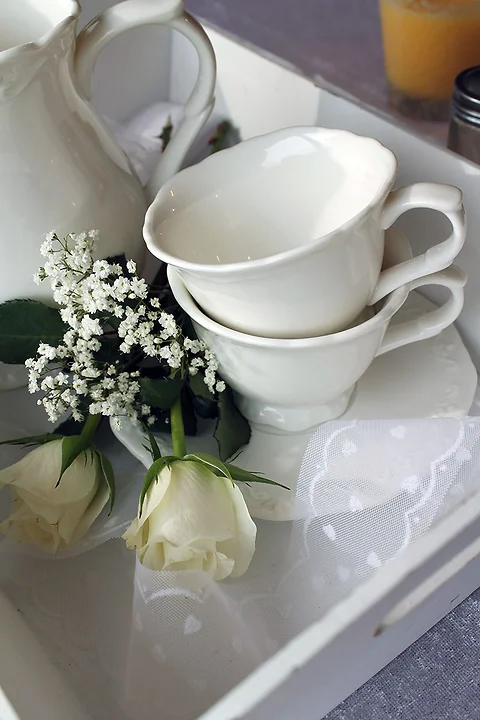 Kaffeetasse mit Unterteller Provence 180ml