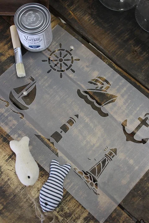 Schablone *Maritime Motive* A4