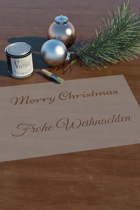 Schablone *Merry Christmas*