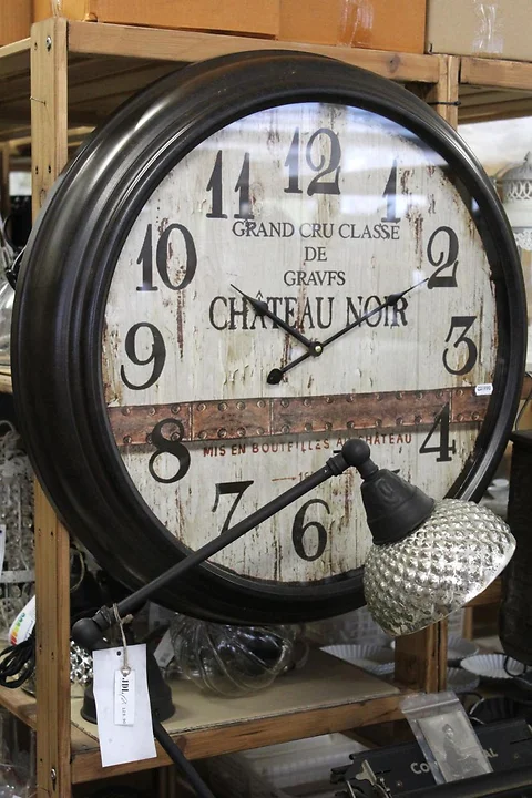 Grosse Wanduhr *Château noir* ø64cm