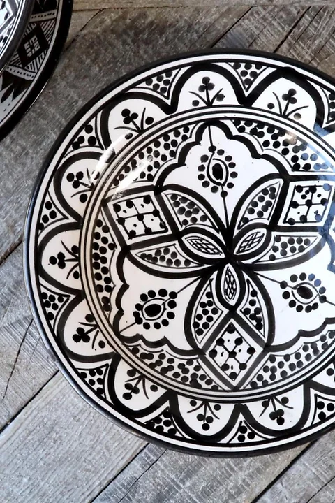 Teller Marrakesh schwarz Ø25cm