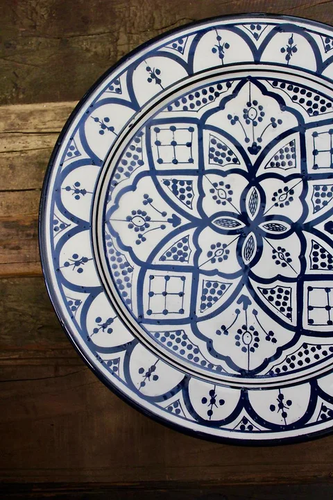Marrakech Teller Dunkelblau Ø25cm