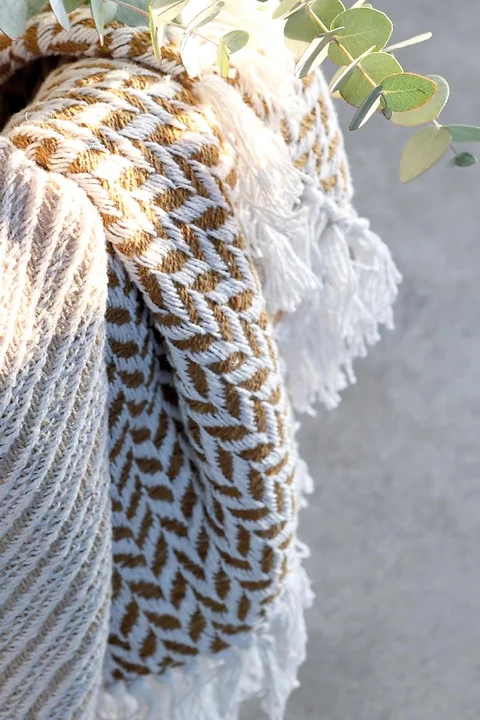 Decke Caramel/Beige 130x170cm
