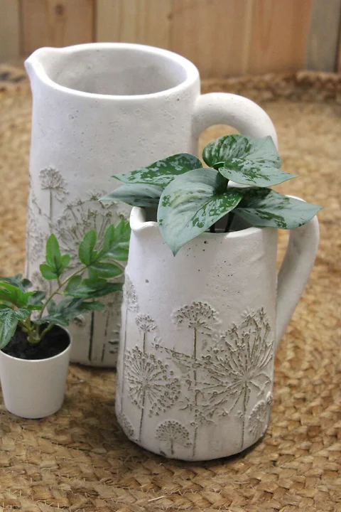 Vase / Krug Valo H17.5cm geweisst