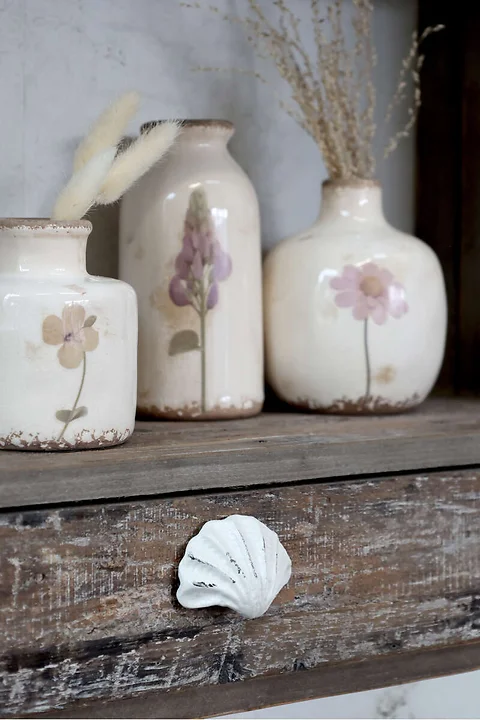Muschelgriff Antique Creme