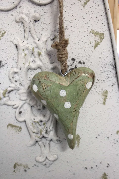 HerzHänger Grün H9.5cm