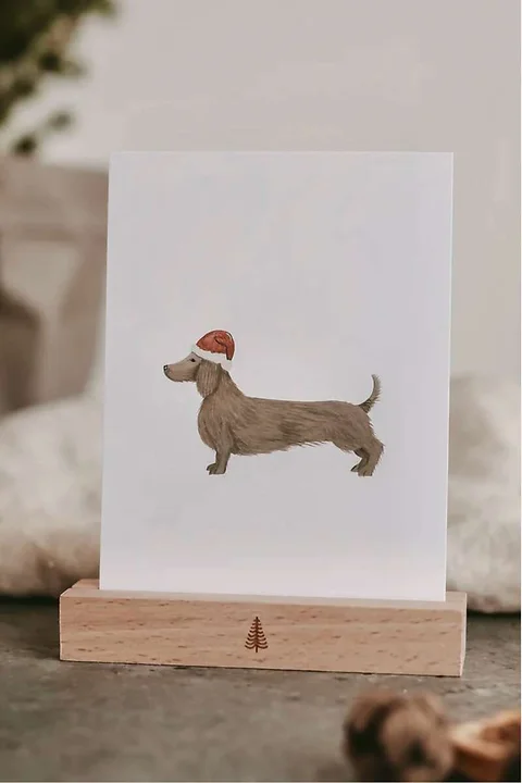 Aquarellkarte Christmas Daggeli