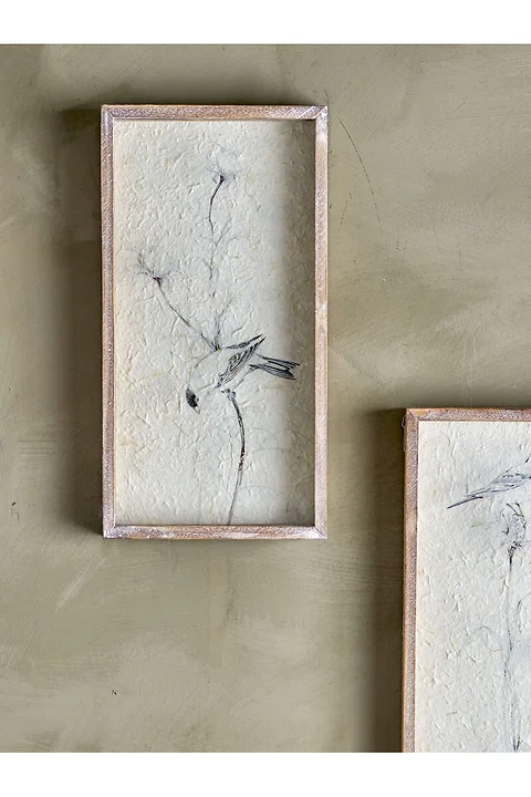 Bild Aurel mit Holzrahmen und Glas H49cm