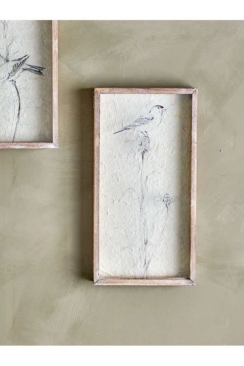 Bild Aurel mit Holzrahmen und Glas H49cm