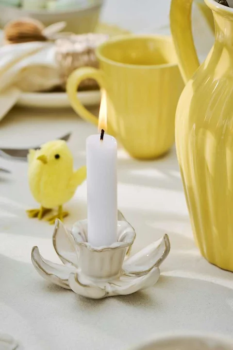 Kerzenhalter Narzisse Butter Cream
