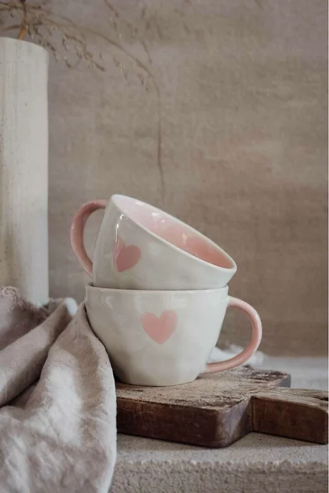 Tasse Herz Rosa 300ml