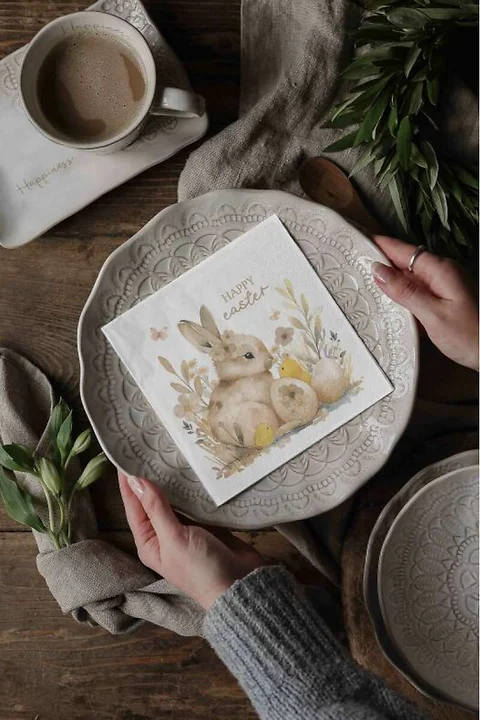 Serviette Frohe Ostern