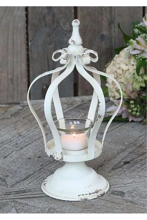 Teelicht Krone Shabby
