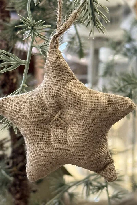 Stoffstern Jute
