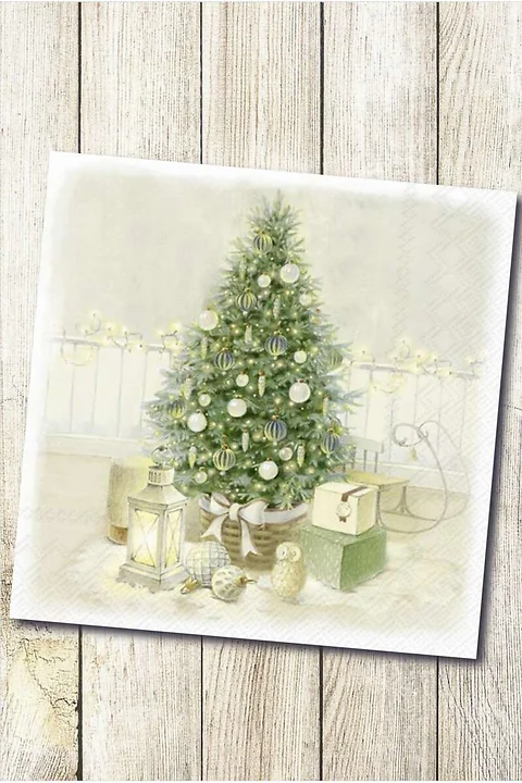 Serviette Weihnachtsbaum Shabby Dream
