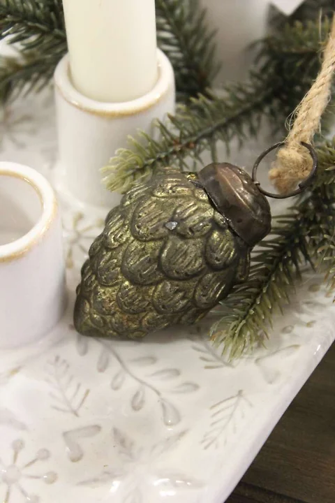 Weihnachtszapfen Olive H5.5cm