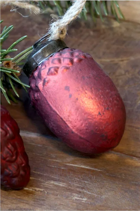 Weihnachtseichel Rot H5.5cm