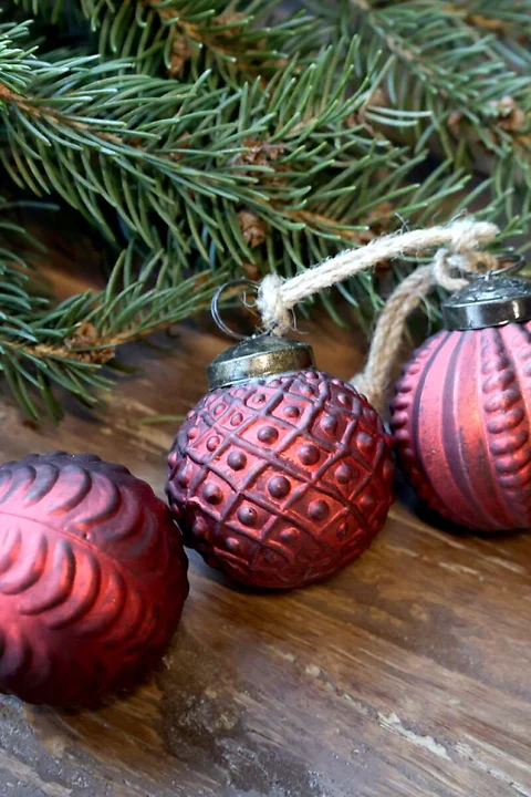 Weihnachtskugel Rot ø5.5cm