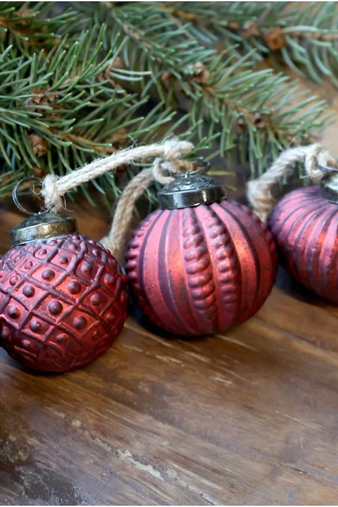 Weihnachtskugel Rot ø5.5cm