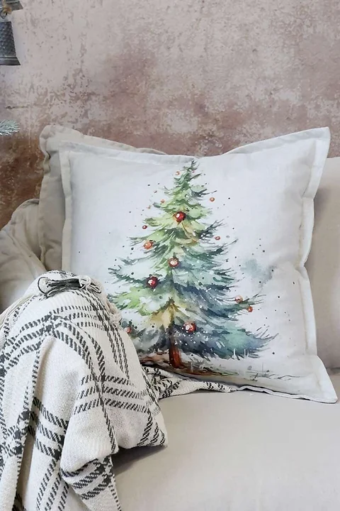 Kissenbezug Weihnachtsbaum 50x50cm
