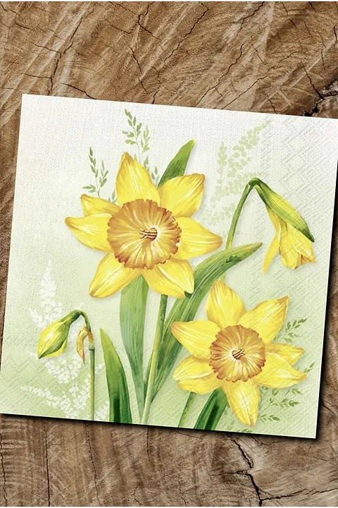 Serviette Narzisse