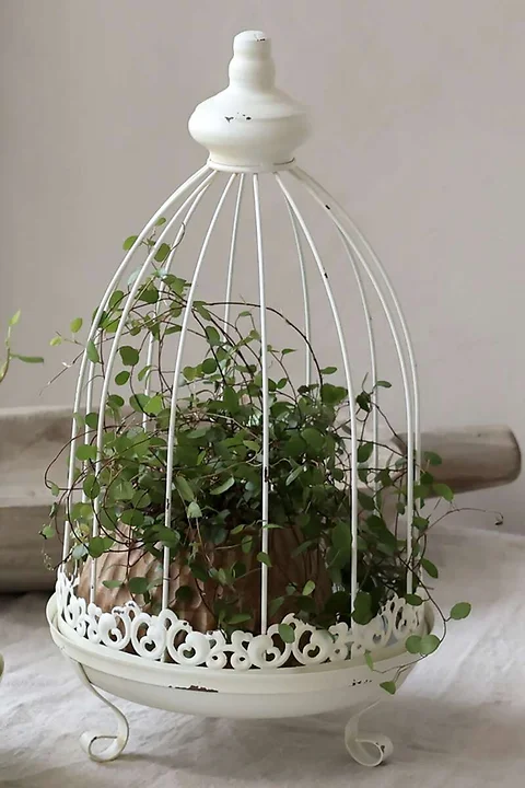 Dekokäfig auf Füsschen H39cm
