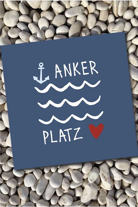 Serviette Ankerplatz
