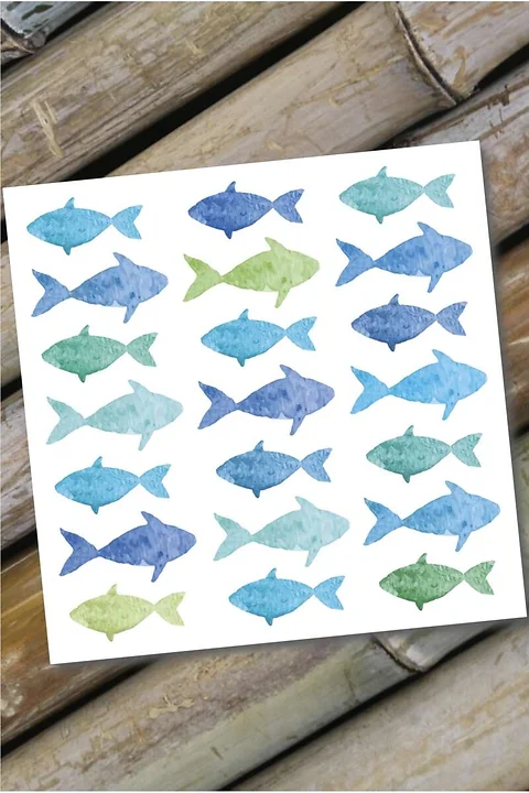 Serviette Fische