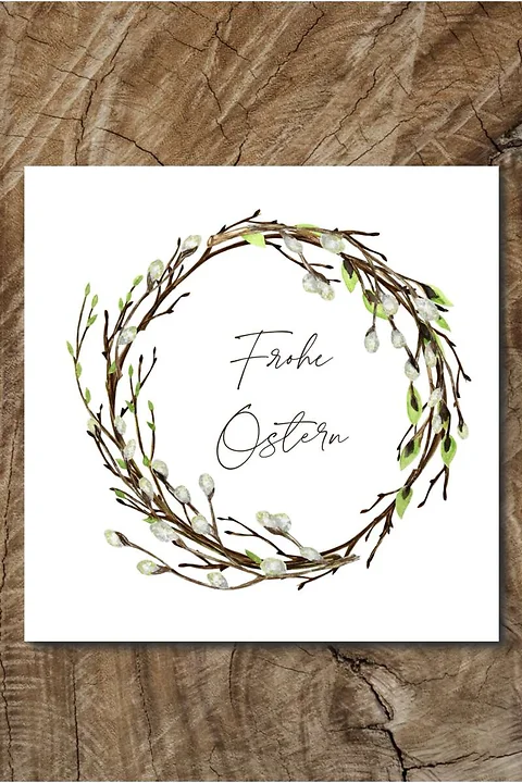 Serviette Frohe Ostern