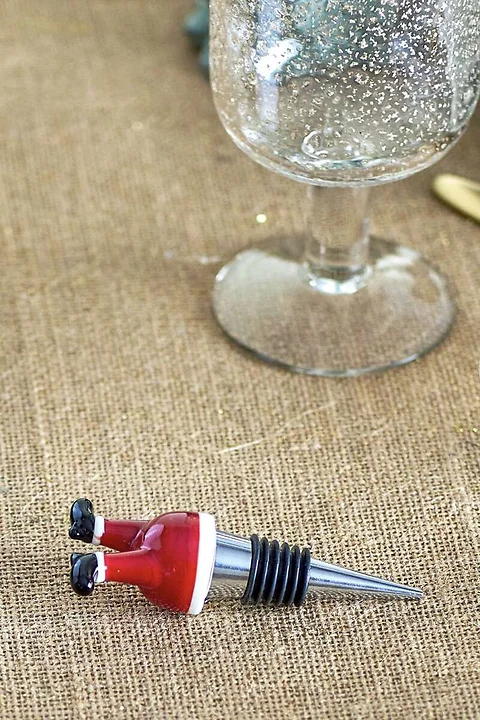 Flaschenzapfen Weihnachtsmann H13cm