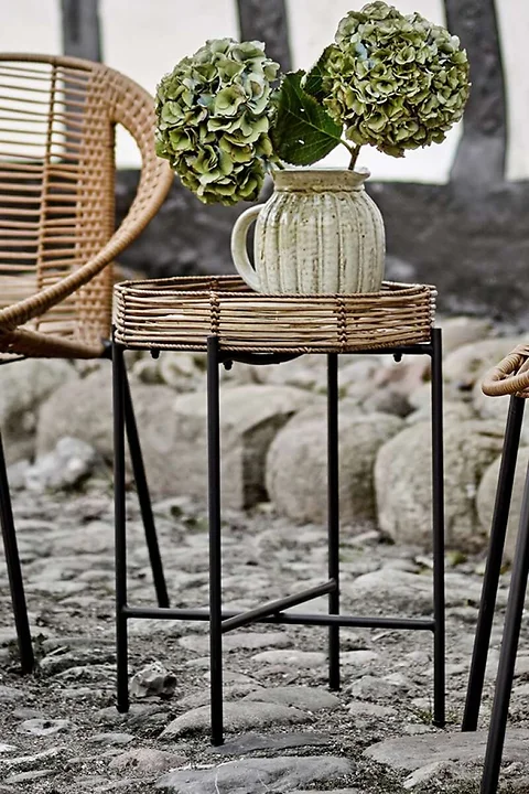 Dudine Tischli Natur Polyrattan H50cm