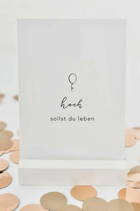 Karte Hoch sollst Du leben